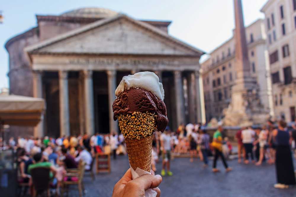 גלידה פנתיאון רומא