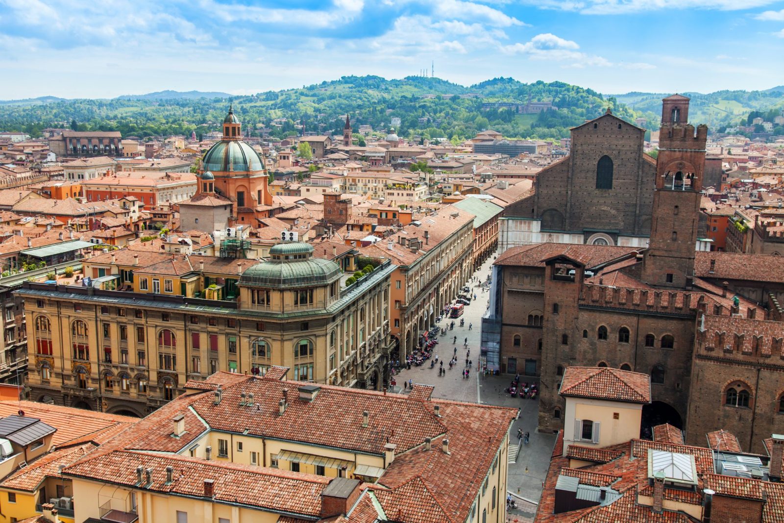 Bologna,,Italy,,On,May,2,,2015.,The,Top,View,On