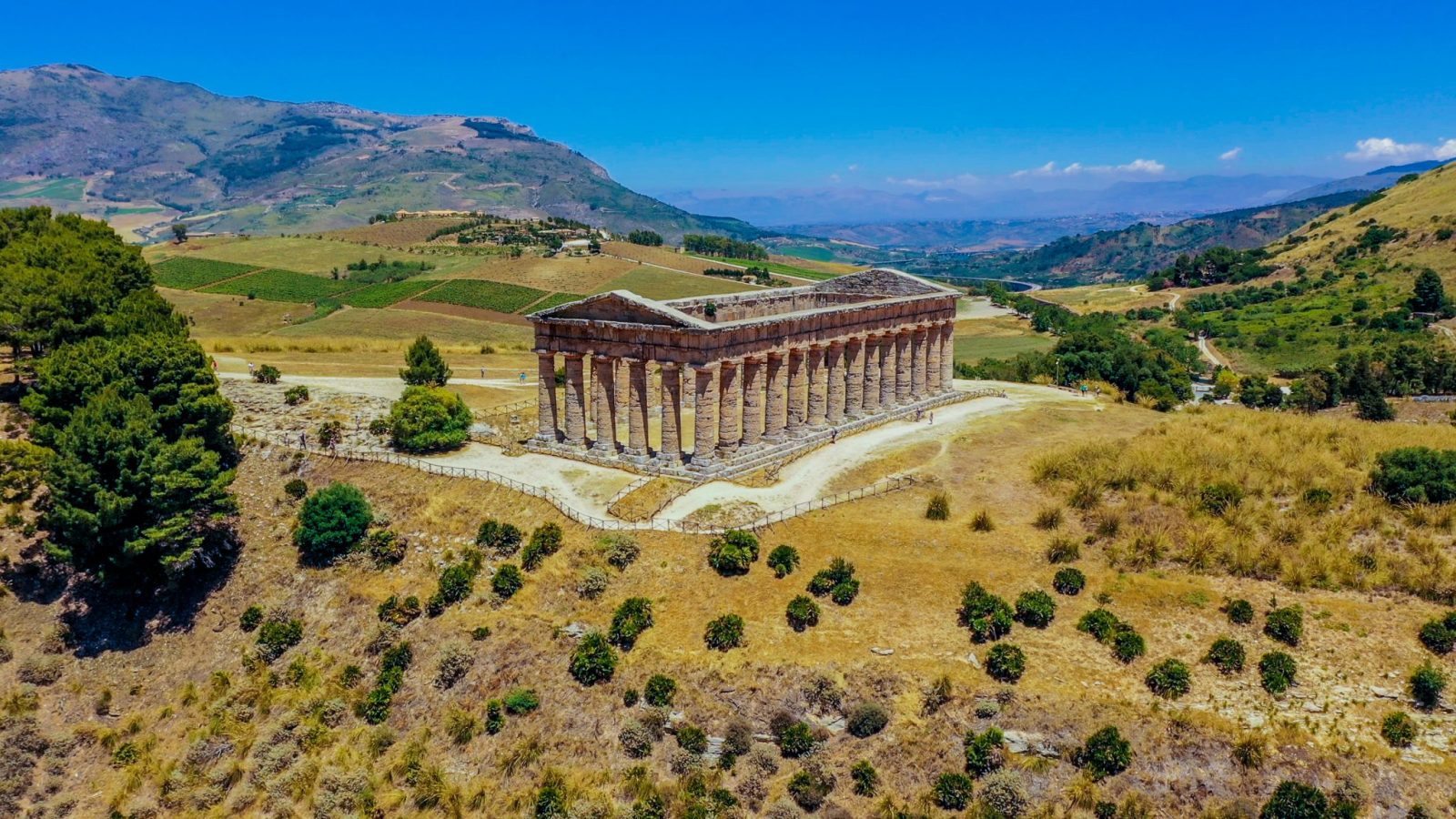Aerial,View,Of,The,Temple,Of,Segesta,,Just,Outside,Of